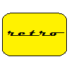 retro button logo